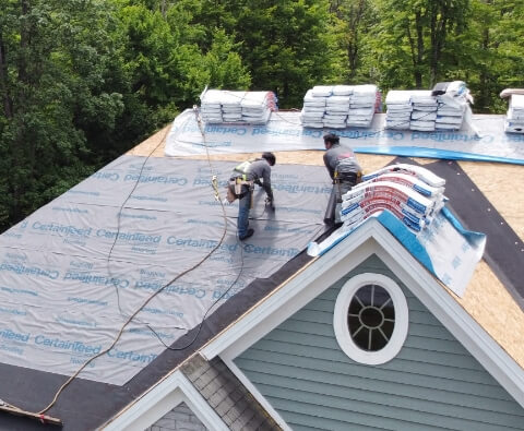 Seamless gutter installation in Maple Grove, MN